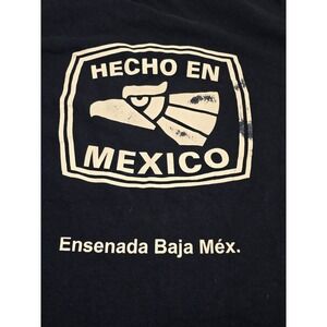 Mens Hecho en Mexico Eagle Graphic T Shirt Navy Blue XL Yazbek /0279